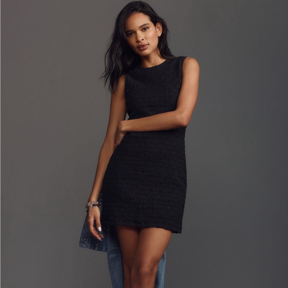 Black Anthropologie Mini Dress, super comfortable, worn once